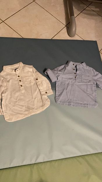 Lot de 2 chemises 6 mois