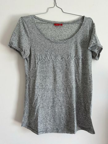 T’shirt gris pailleté