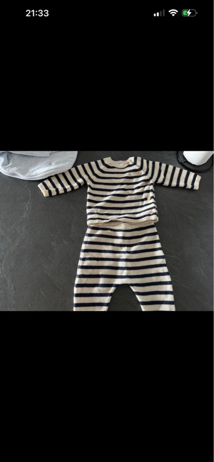 Ensemble petit bateau marinière - photo numéro 2