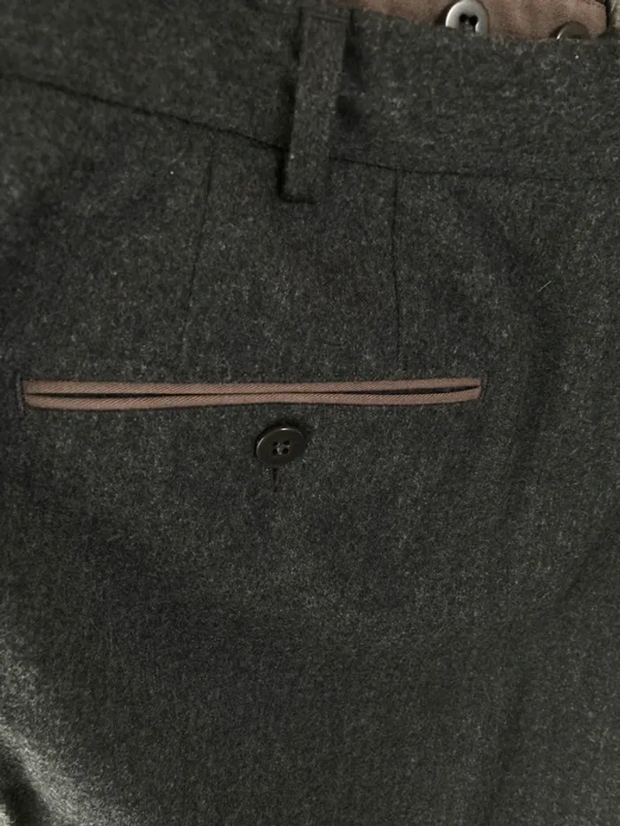 Superbe pantalon gris 100% laine || Ermenegildo Zegna - photo numéro 5