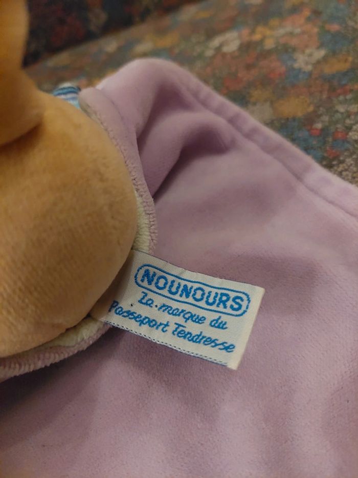 Nounours - doudou carré lapin - photo numéro 4