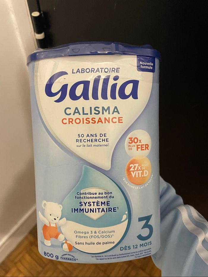 Lait Gallia calissma croissance 3