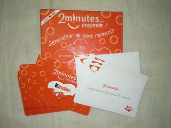 Jeu 2 minutes ensemble Édition Kinder