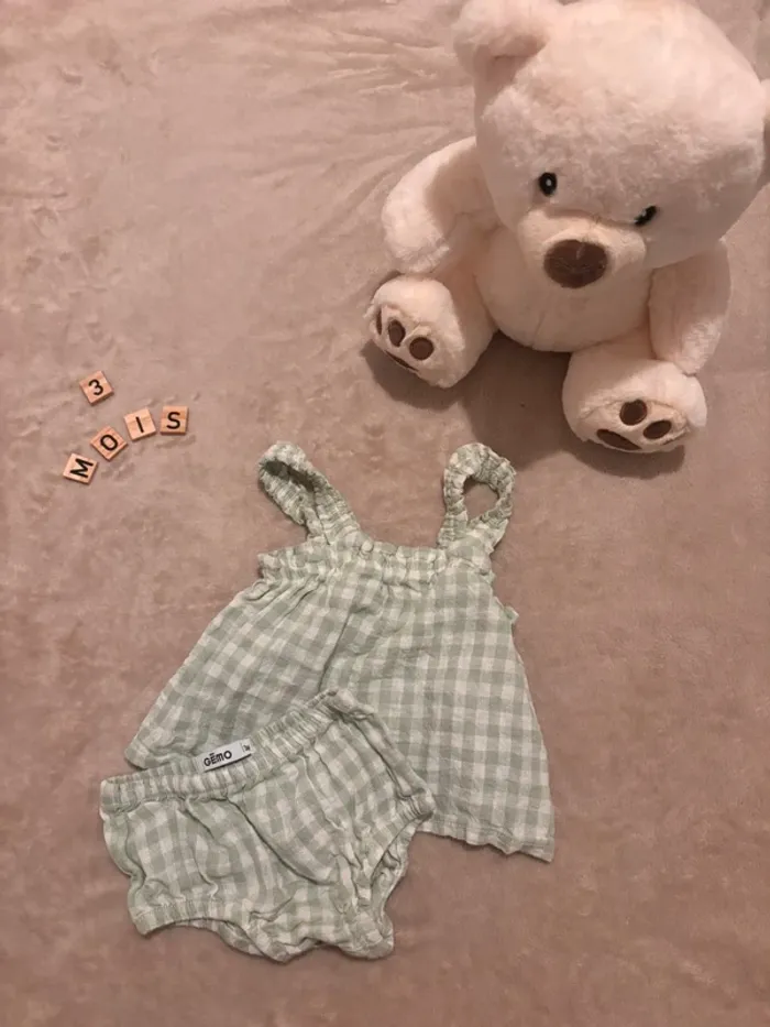 Ensemble débardeur culotte GÉMO - 3 mois