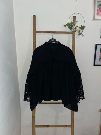 Blouse large noire  Flam mode
