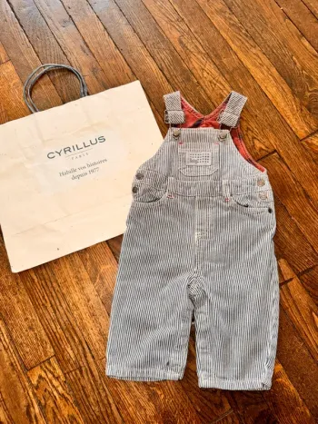 Salopette en jeans Cyrillus 6 mois