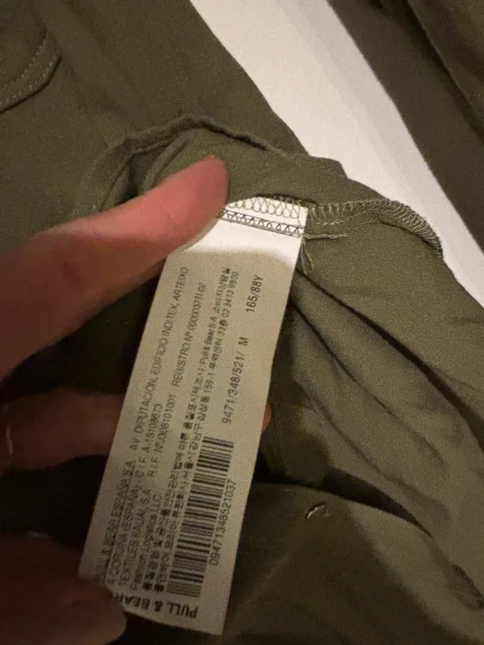 Chemise kaki Pull&Bear taille 38 - M très bon état - photo numéro 6