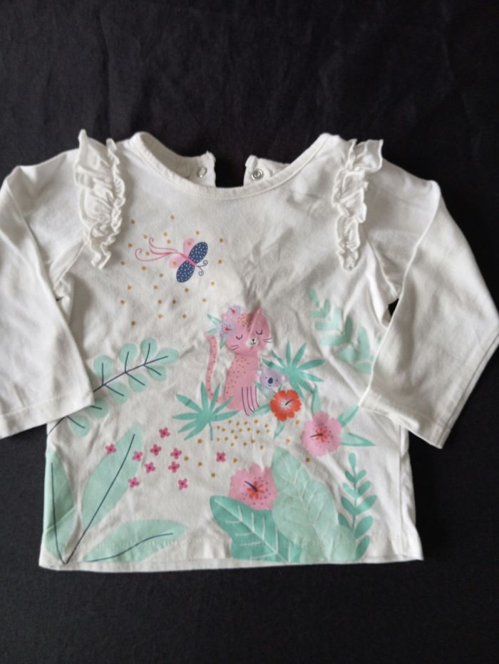 Lot 5 manches longues fille 12 mois - photo numéro 4