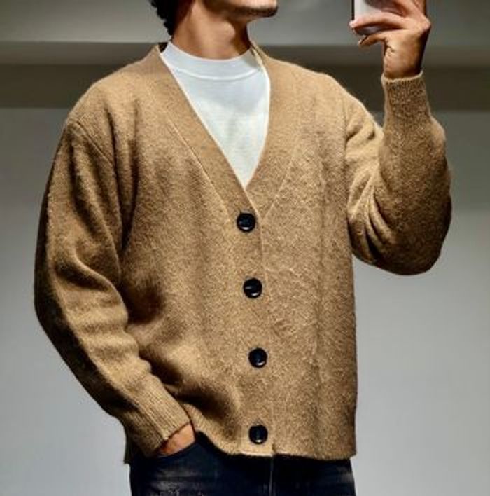 Cardigan caramel oversize