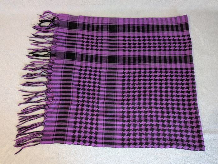 Keffieh - Violet et Turquoise - photo numéro 2