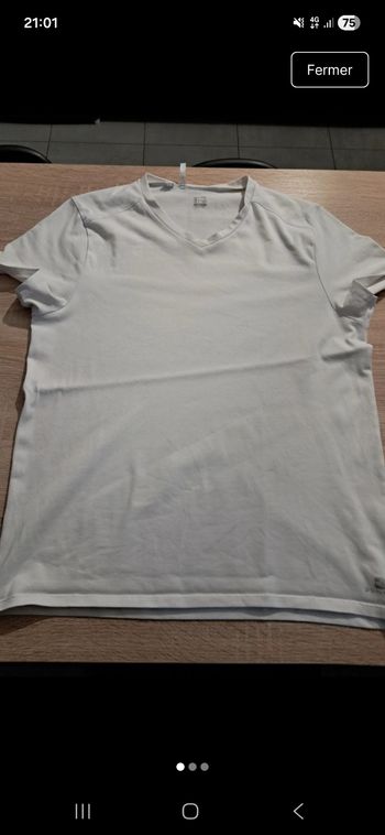 T-shirt blanc homme