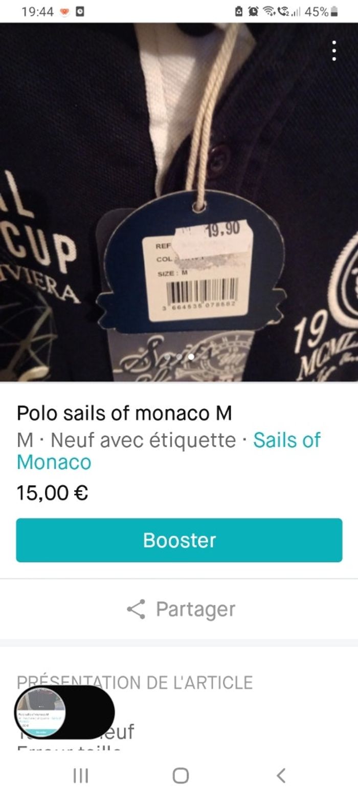 Polo taille M