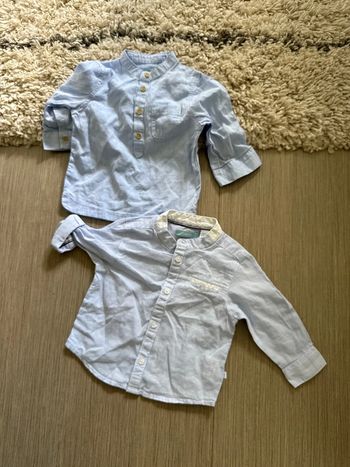 Lot2 chemises assez chic 9 mois garçon