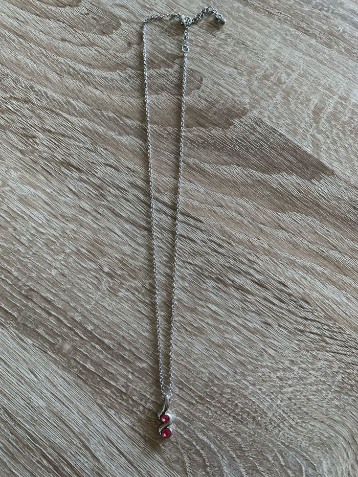 Collier à strass roses - photo numéro 1