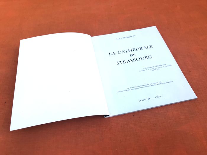 Brochure ancienne Hans Reinhardt La Cathédrale de Strasbourg - photo numéro 3