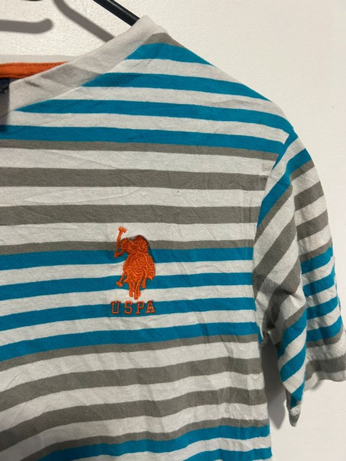 Mignon t-shirt à rayures • multicolore • taille 8 ans • US Polo ASSN - photo numéro 2