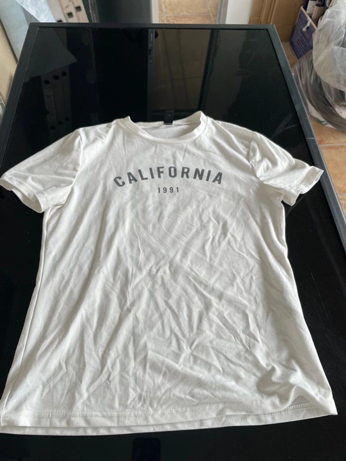 T-shirt blanc California taille 38 - photo numéro 2