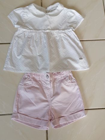 Short et blouse fille