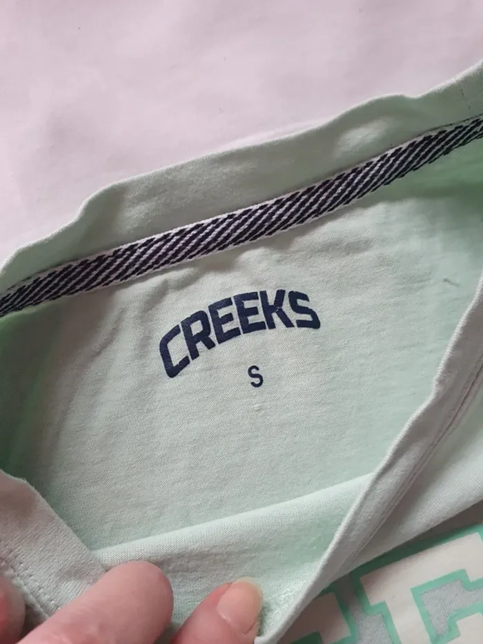 T-shirt Creeks vert pale S - photo numéro 3