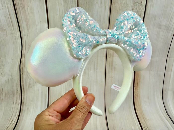 Ears (serre tête) oreilles de Minnie irrisé brodées noeud à sequins Tokyo Disneyland - photo numéro 10