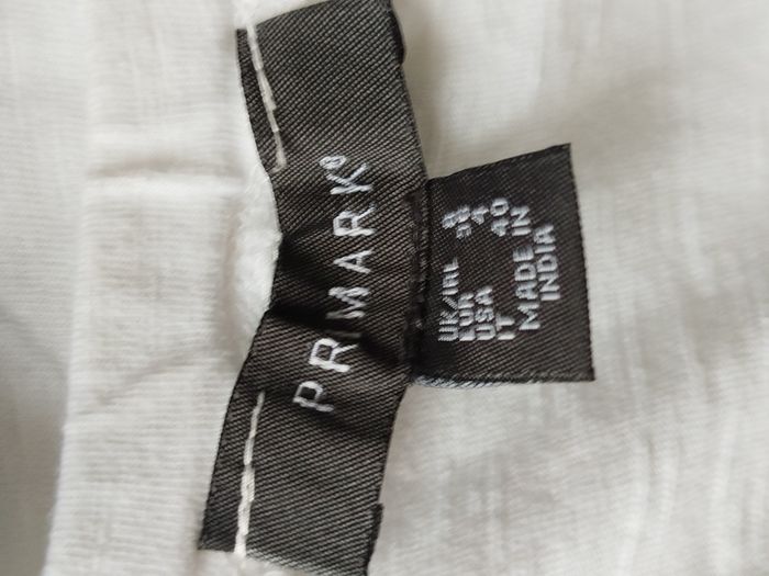 Blouse manches 3/4 blanche Primark taille 36 - photo numéro 3
