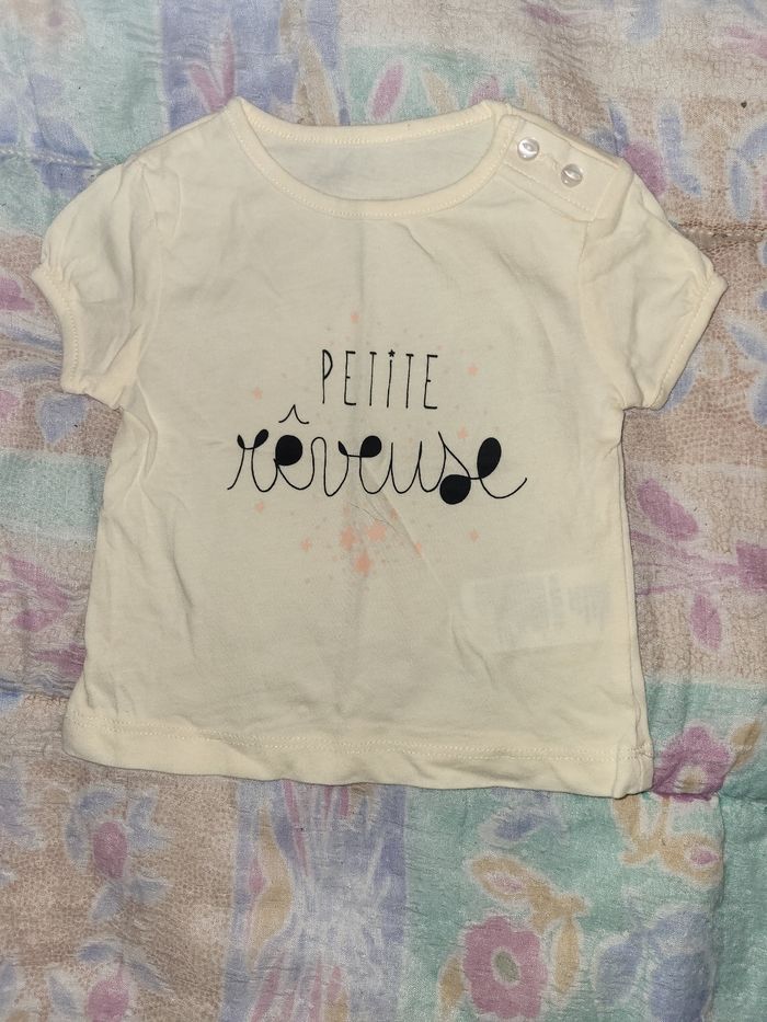 Tee-shirt fille 3 mois