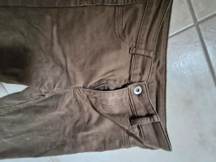 Jean vert kaki femme 36 calzedonia - photo numéro 3