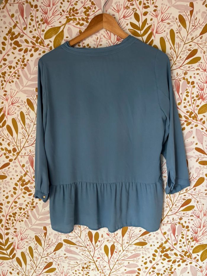 Blouse bleu Zara - photo numéro 4