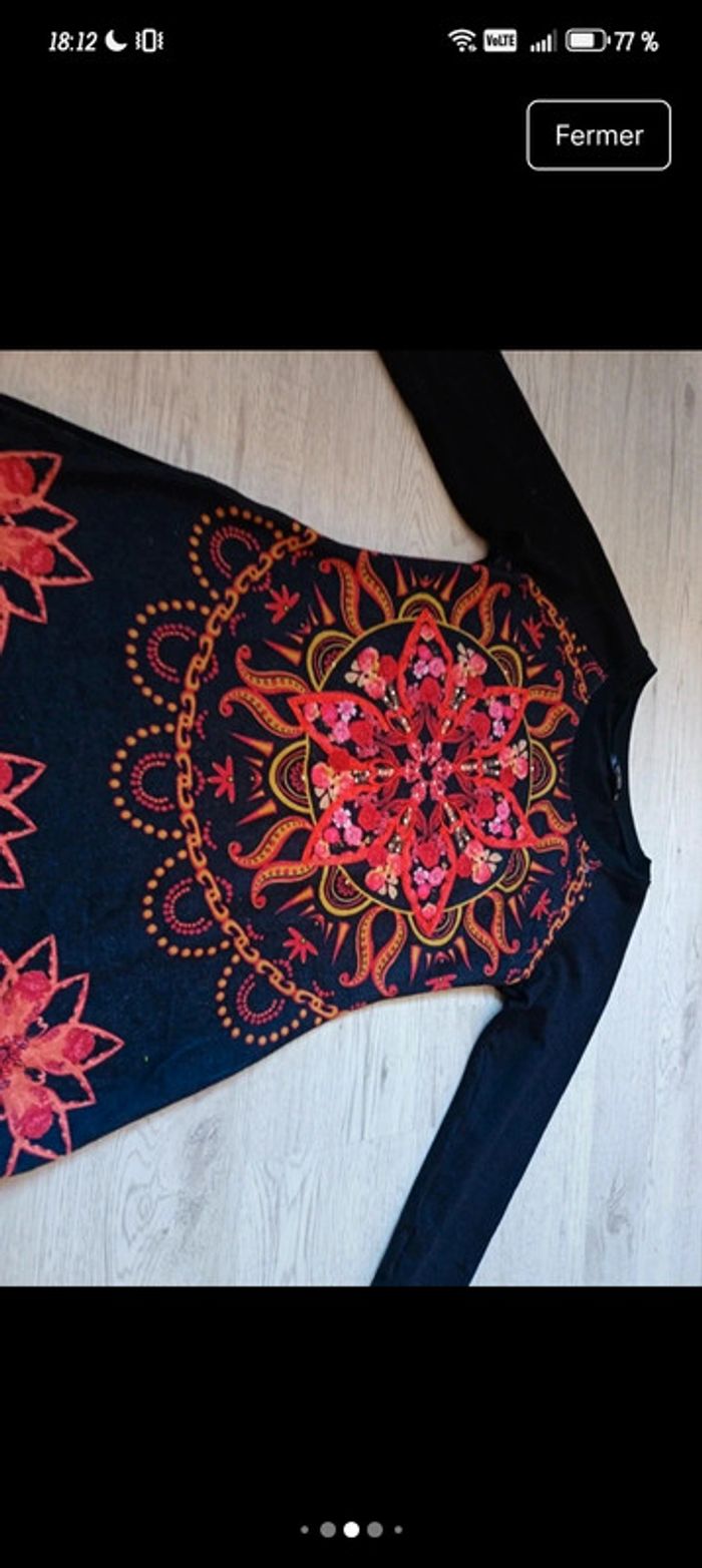 Robe S M 36 38 101 idées manches longues très bon etat - photo numéro 5