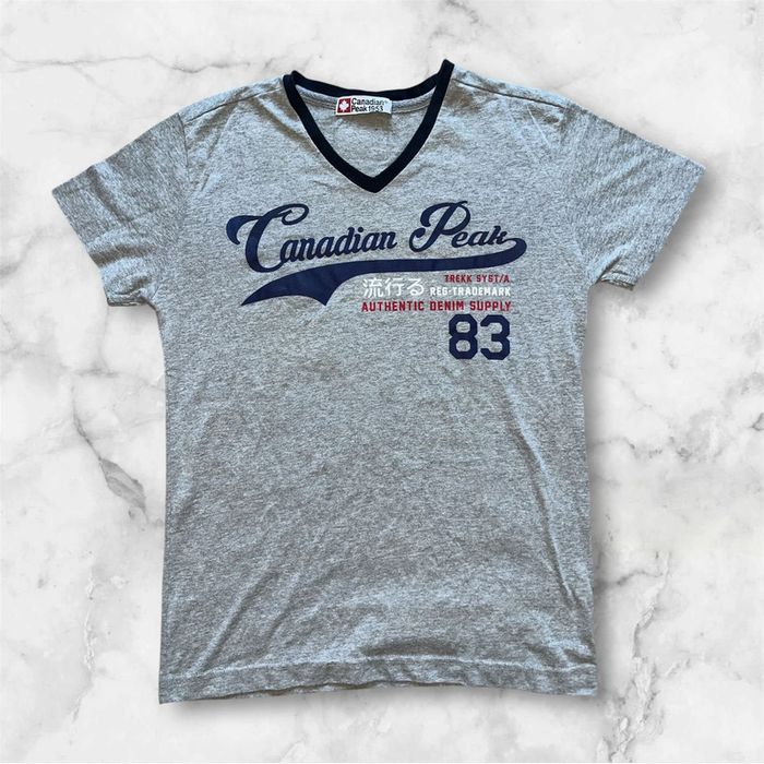 Tee-shirt imprimé Canadian Peak 1953/ M / Gris /Très bon état .