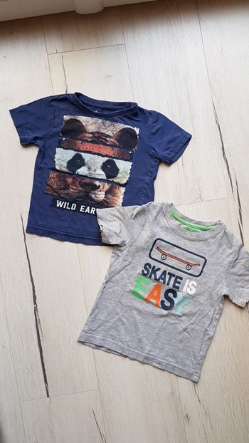 Lot de 2 tee shirts garçon été 3ans gemo okaidi