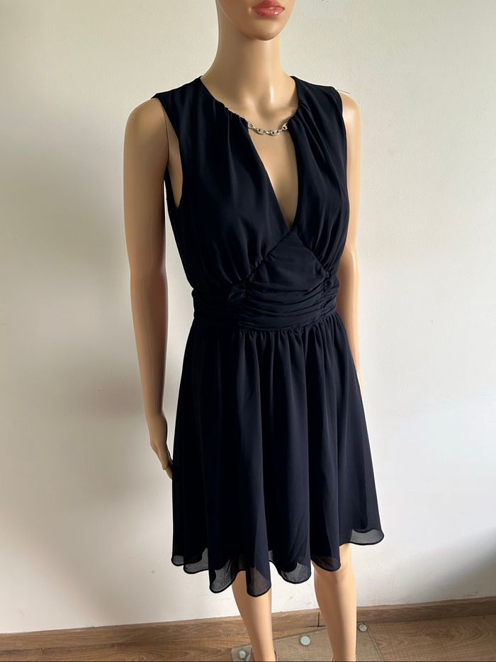 Robe bleue marine sans manches Morgan taille 36 comme neuve - photo numéro 2