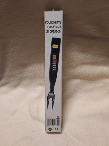 Fourchette thermomètre de cuisson.