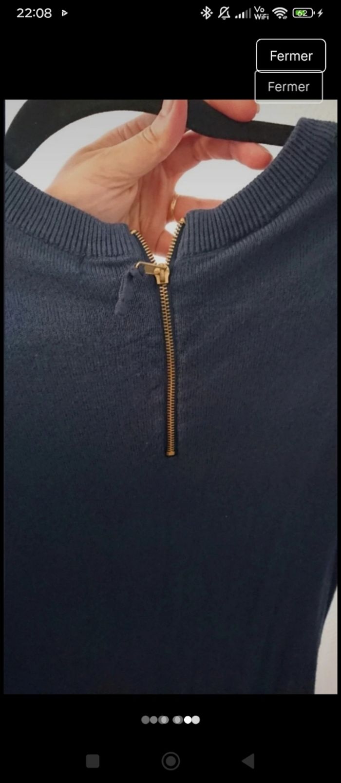 Robe pull  bleue - photo numéro 4