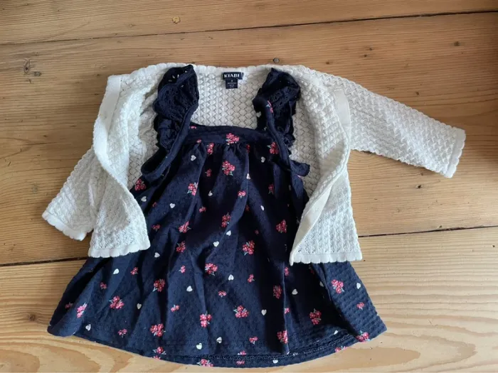 Ensemble robe et gilet 3 mois - photo numéro 2