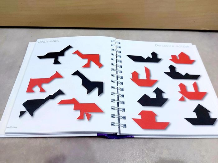 📚 Livre jeux : tangram plus de 1000 modèles ! + tangram - photo numéro 3