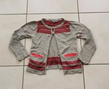 Gilet vynil fraise 6 ans