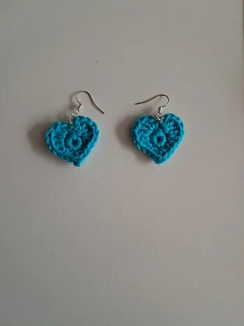 Boucles d'oreilles bleu turquoise originales