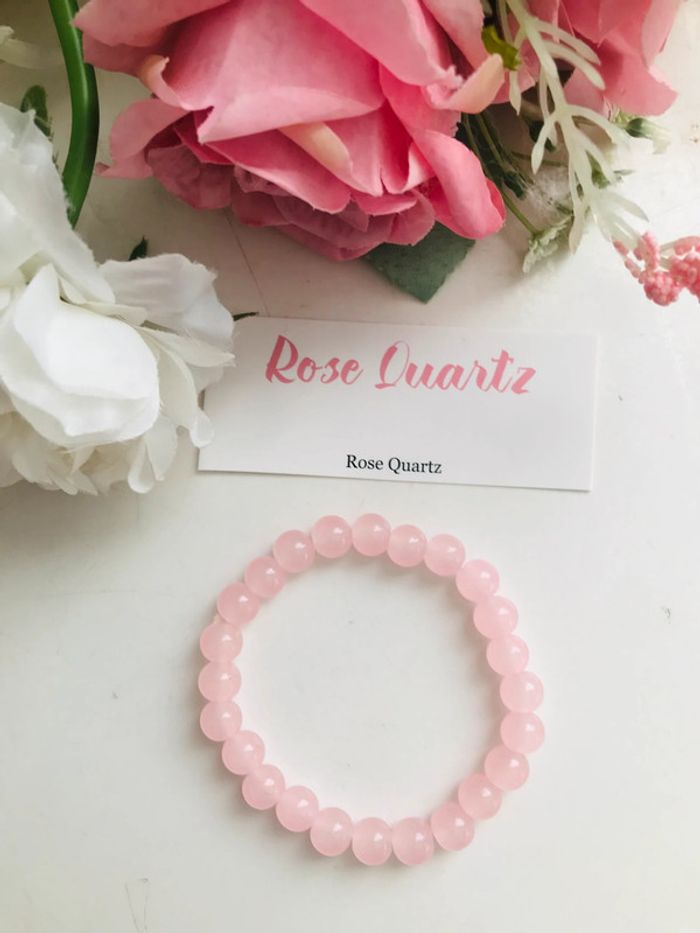 Bracelet pierres de quartz rose 🌸 - photo numéro 6
