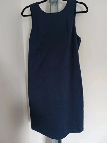Robe bleue marine à manches courtes Taille L40