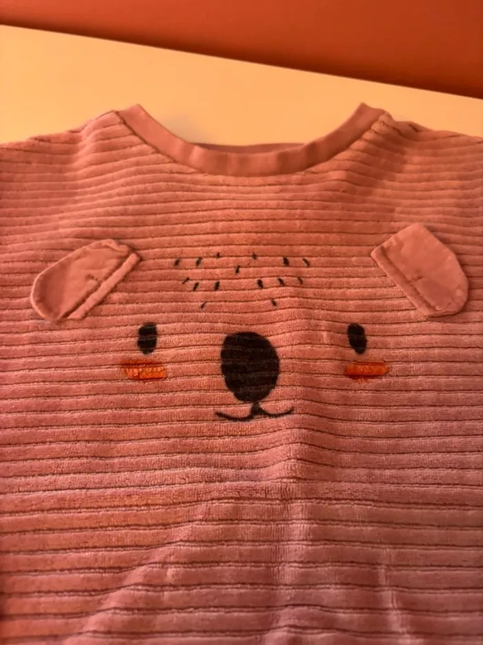 Pyjama rose en velours noukie’s 5Y/110cm - photo numéro 3