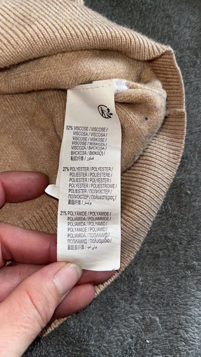 Pull à capuche Kiabi beige - photo numéro 5