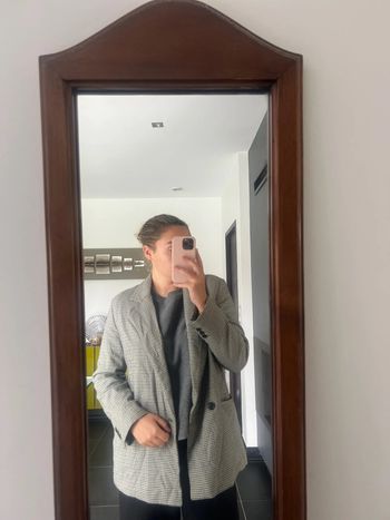 blazer à carreaux - Mango