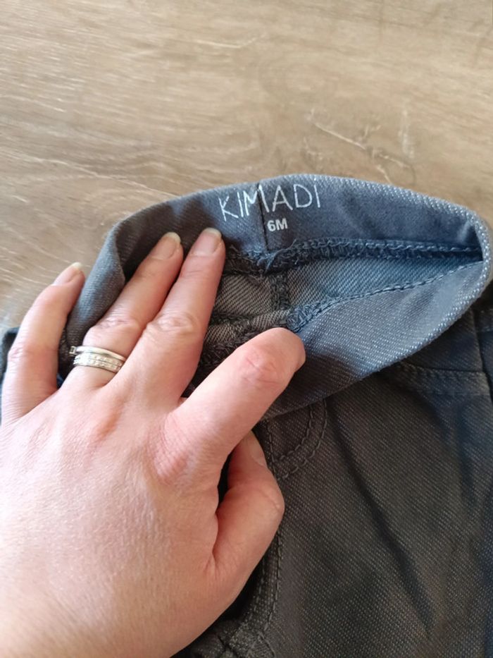 Lot 2 petit pantalons leggings garçon 6 mois - photo numéro 8