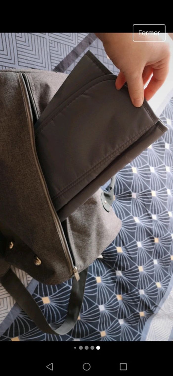 Super Sac à langer gris mixte - photo numéro 6