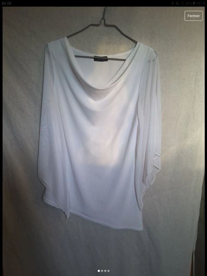 Tshirt manche longue transparente M