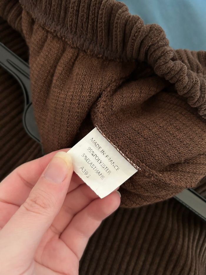 Ensemble Pantalon Blouse 3 pièces marron Neuf New Collection Taille Unique - photo numéro 2