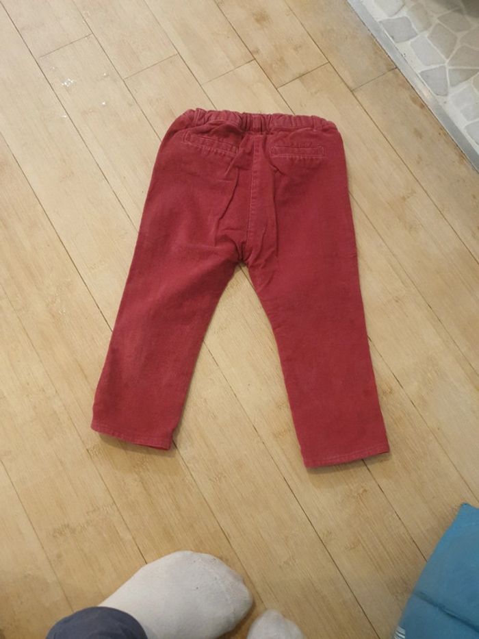 Pantalon velour rose 80 cm - photo numéro 2