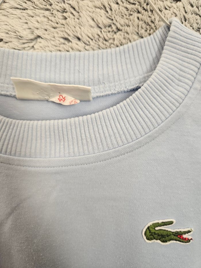 Sweat vintage jaune et bleu de chez Lacoste - photo numéro 7
