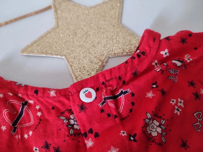 Robe rouge à motifs 18 mois IKKS - photo numéro 5